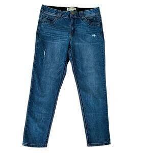 Democracy Ab Technology Women’s Intentionally Distressed Blue Jeans Size 12.